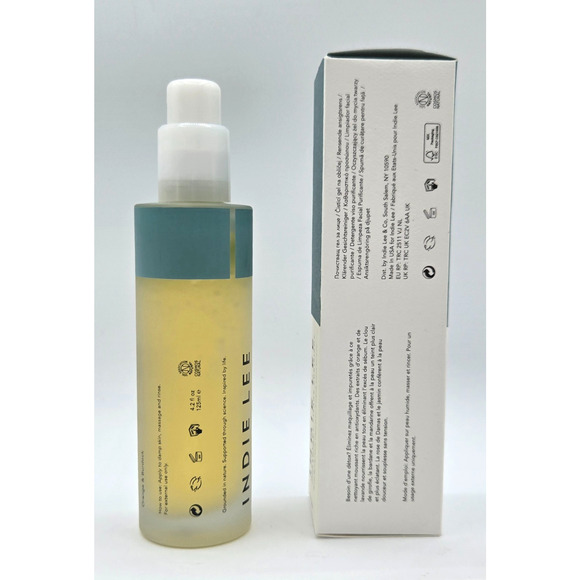 INDIE LEE Purifying Face Wash ~ 4.2 fl oz/ 125 ml Orange & Burdock ~ New in Box - Picture 2 of 5